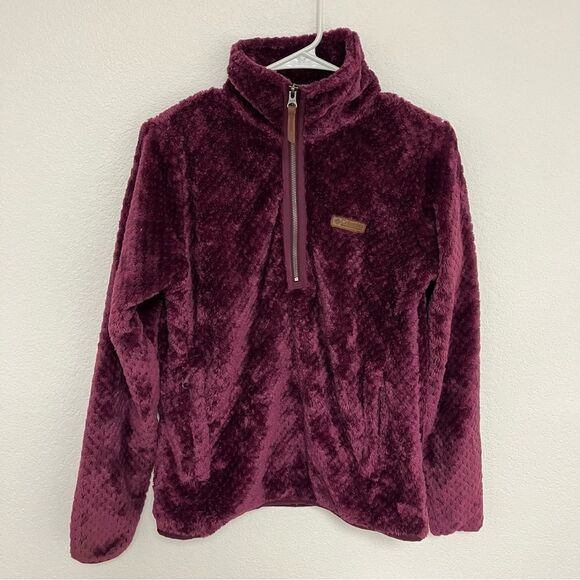 Columbia Women's Fire Side Quarter Zip Sherpa Fleece jacket size small - Picture 6 of 10